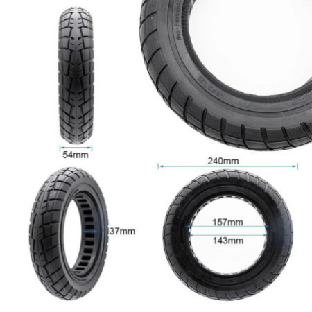 Олекотена солидна гума за тротинетка 10x2.125-6.1 / B34