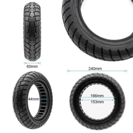 Олекотена солидна гума за тротинетка 60/70-6.5 / B44