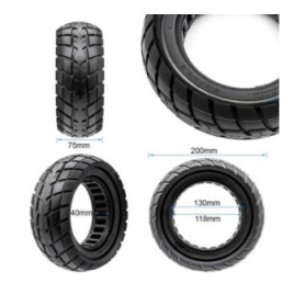 Олекотена солидна офроуд гума за тротинетка 8.5x2