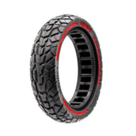 Олекотена солидна офроуд гума за тротинетка 8.5x2 | Червена лента