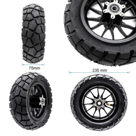 Комплект гума с джанта за тротинетка Kukirin G2 pro (Версия 2024)