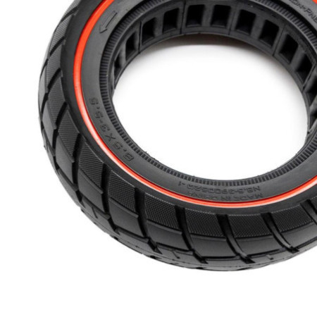 Олекотена солидна офроуд гума за тротинетка 8.5x3 / B55 | Червена лента