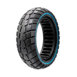 Олекотена солидна офроуд гума за тротинетка 10x2.75-6.5 / B55 | Синя лента