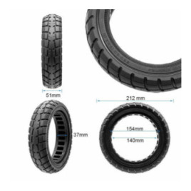 Олекотена солидна офроуд гума за тротинетка 230x50 / 9x2-6.1/ B34