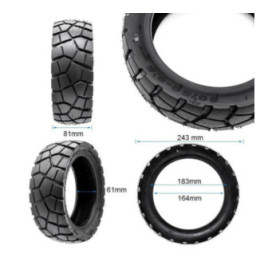 Безкамерна външна гума за тротинетка 80/50-6.5 | Aoxin