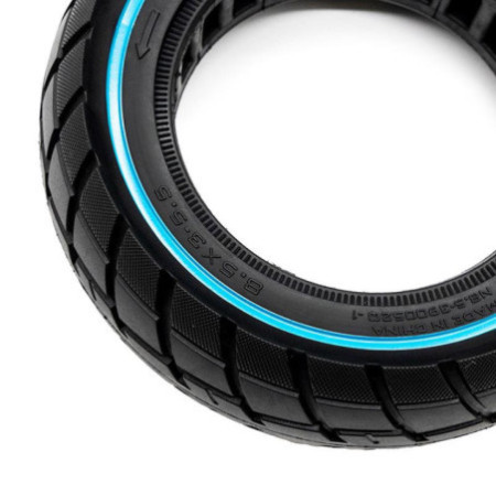 Олекотена солидна офроуд гума за тротинетка 8.5x3 | Синя лента