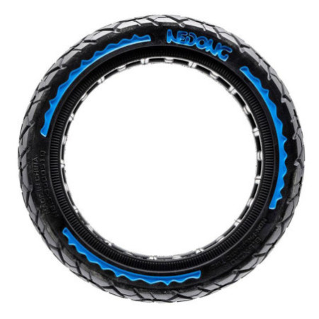 Олекотена солидна офроуд гума за тротинетка 8.5x2 | Синя лента
