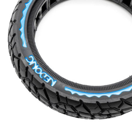 Олекотена солидна офроуд гума за тротинетка 8.5x2 | Синя лента