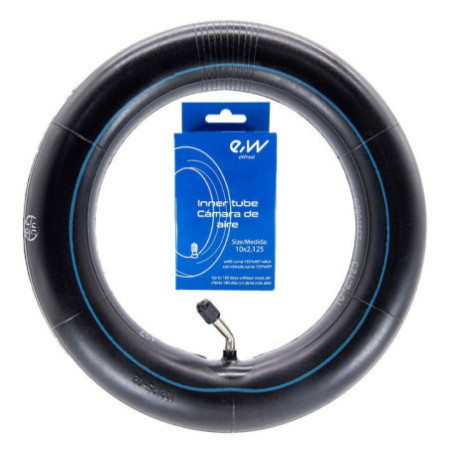 Вътрешна гума за тротинетка 10x2,125 | Крив вентил 135x45