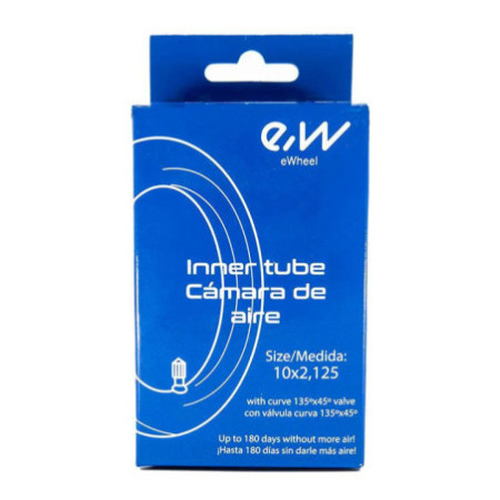 Вътрешна гума за тротинетка 10x2,125 | Крив вентил 135x45