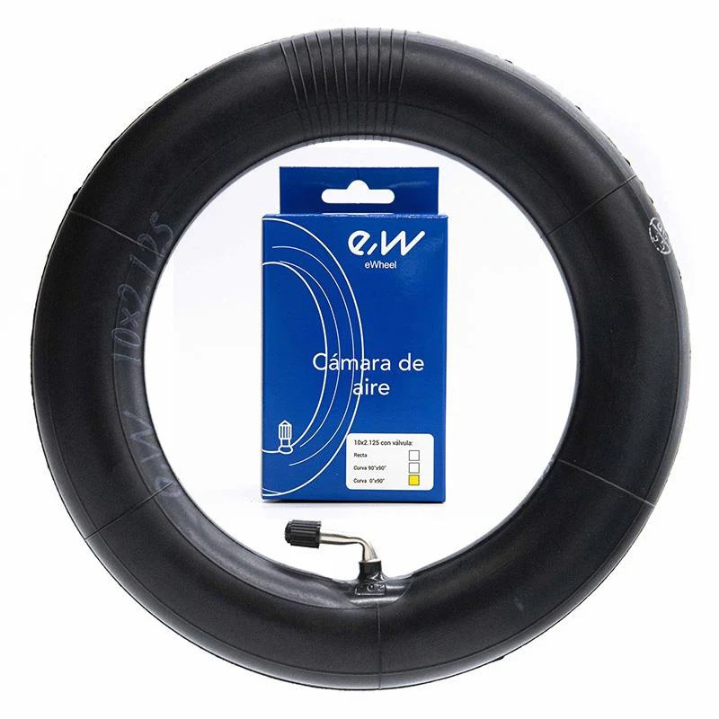 Вътрешна гума за тротинетка 10x2.125 | Крив вентил 0x90