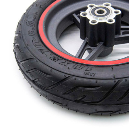 Комплект външна гума с джанта за тротинетка 6.5 инча / B50 | Червена лента