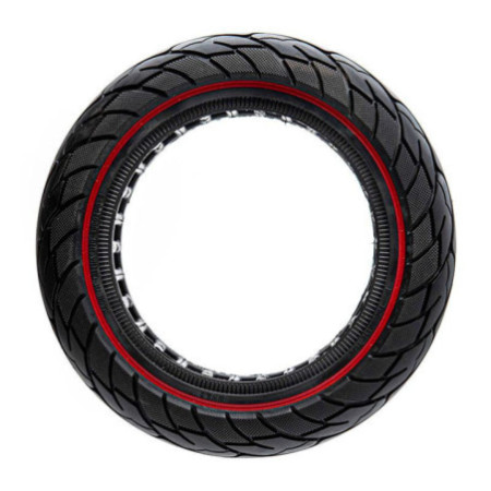 Олекотена солидна гума за тротинетка 10x2.5-6.1 / B44 | Червена лента
