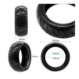 Безкамерна външна гума за тротинетка 85/65-6.5 | Wanda
