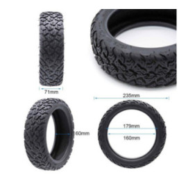 Безкамерна външна гума за тротинетка 10x2.5-6.5