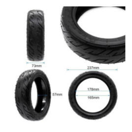 Безкамерна външна гума за тротинетка 10x2.7-6.5 | Гел