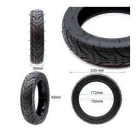 Безкамерна външна гума за тротинетка 9.2x2-6.1 | Гел