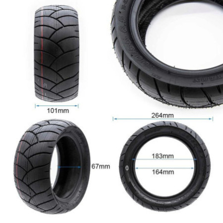 Безкамерна външна гума за тротинетка 100/55-6.5