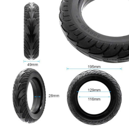 Олекотена солидна гума за тротинетка 200x50