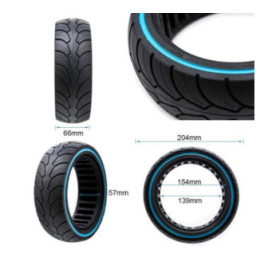 Олекотена солидна гума за тротинетка 8.5x2.5-6.1 / B58 | Синя лента