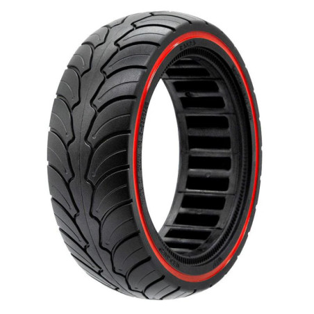 Олекотена солидна гума за тротинетка 8.5x2.5-6.1 / B58 | Червена лента