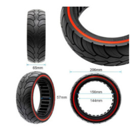 Олекотена солидна гума за тротинетка 8.5x2.5-6.1 / B58 | Червена лента