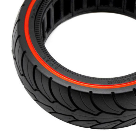 Олекотена солидна гума за тротинетка 8.5x2.5-6.1 / B58 | Червена лента