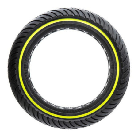 Олекотена солидна гума за тротинетка 8.5x2-6.1 / B34 | Жълта лента