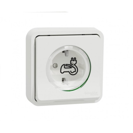 Подсилен бял контакт Schneider за елетромобили - Moveko.bg