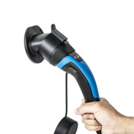 Поставка за кабел Dousida с Тип 2 конектор | със заключване | извита