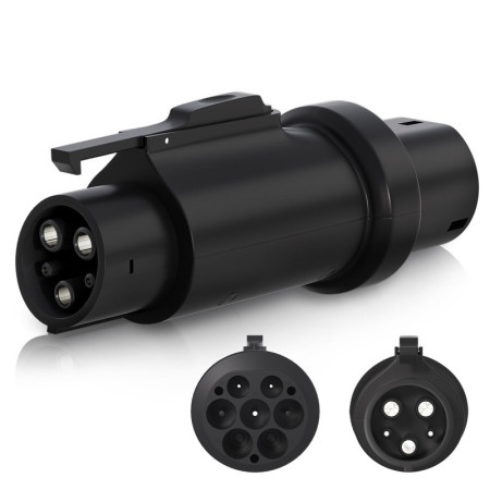 Адаптер за зареждане Тип 2 към Тип 1 | 32 A 7,4 kW - Moveko.bg