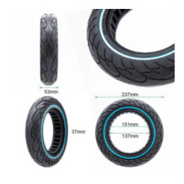 Олекотена солидна гума за тротинетка 10x2.5-6.1 / B44 | Синя лента