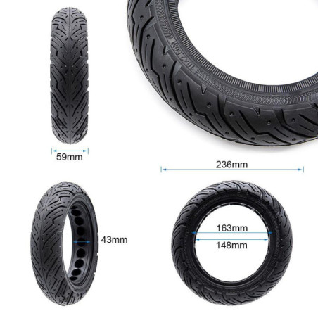 Солидна гума за тротинетка 10x2.5-6.5/B43 (60/70-6.5)