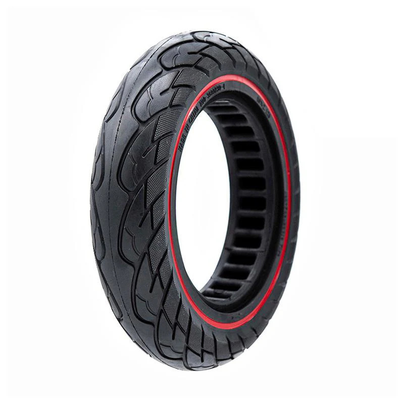 Олекотена солидна гума за тротинетка10x2.125-6.1 / B34 | Червена лента