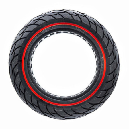 Олекотена солидна гума за тротинетка10x2.125-6.1 / B34 | Червена лента