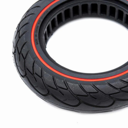 Олекотена солидна гума за тротинетка10x2.125-6.1 / B34 | Червена лента
