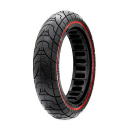 Олекотена солидна гума за тротинетка 9.2x2-6.1 / B34 | Червена лента