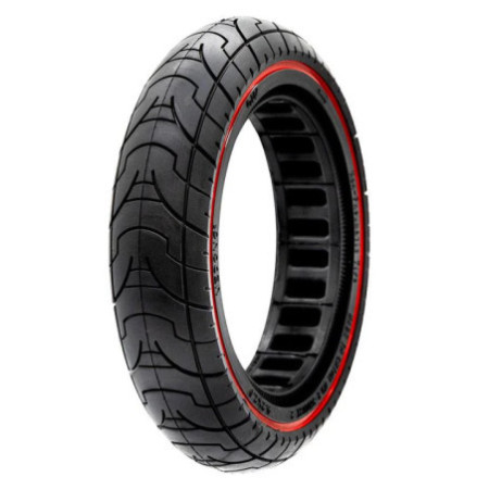 Олекотена солидна гума за тротинетка 9.2x2-6.1 / B34 | Червена лента