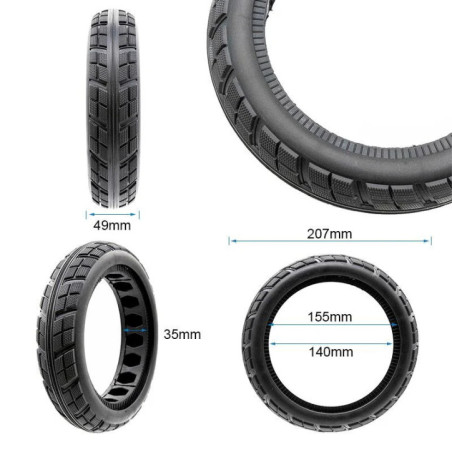 Солидна ненадуваема гума за тротинетка 8.5x2-6.1 / B34 | YZS