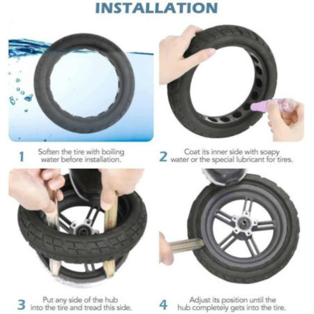 Солидна ненадуваема гума за тротинетка 8.5x2-6.1 / B34 | YZS