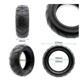Безкамерна външна гума за тротинетка 90/65-6.5