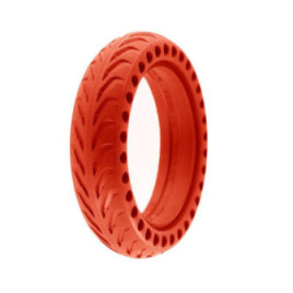 Перфорирана солидна гума за тротинетка 8.5x2-6.1 / B34 | Червена