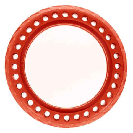 Перфорирана солидна гума за тротинетка 8.5x2-6.1 / B34 | Червена