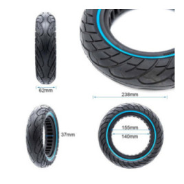 Олекотена солидна гума за тротинетка 10x2.5-6.1 / B34 | Синя лента