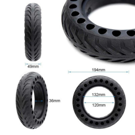 Солидна ненадуваема гума за тротинетка 8x2-5/B30 (Не е за Xiaomi)