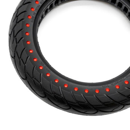 Олекотена солидна гума за тротинетка 12x2.125-7 / B28 | Червени точки