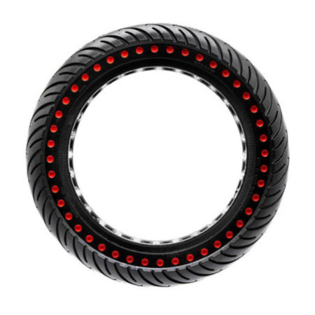 Олекотена солидна гума за тротинетка 8.5x2-6.1 / B34 | Червени точки