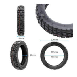 Безкамерна външна офроуд гума за тротинетка 9.2x2-6.1
