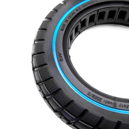 Олекотена солидна гума за тротинетка 10x2.125-6.1 / B34 | Синя лента