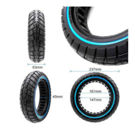 Олекотена солидна гума за тротинетка 60/70-6.5 / B44 | Синя лента